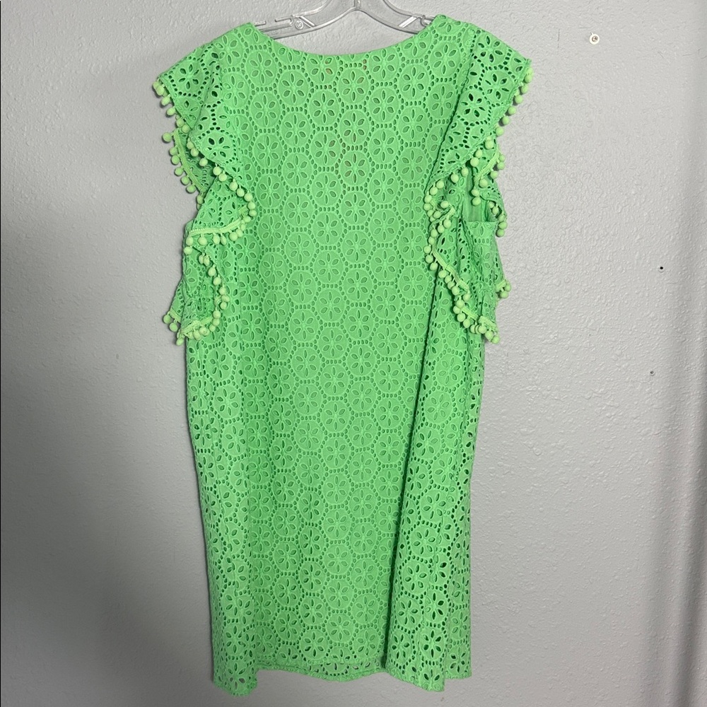 Lilly Pulitzer Green Eyelet Dress, Size XL, NWT - Picture 6 of 6